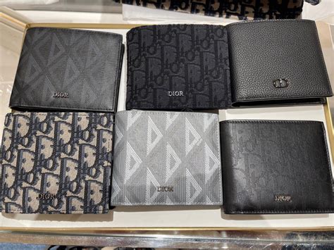 dior metallic wallet|dior wallets men.